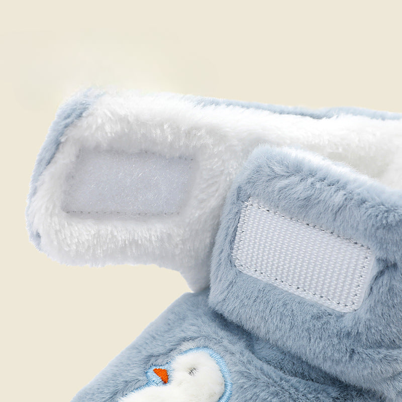 Wholesale Autumn and Winter Baby Non-slip Toddler Shoes Plus Velvet Soft Sole Shoes